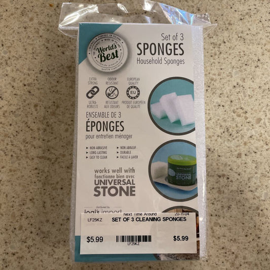 SET OF 3 CLEANING SPONGES