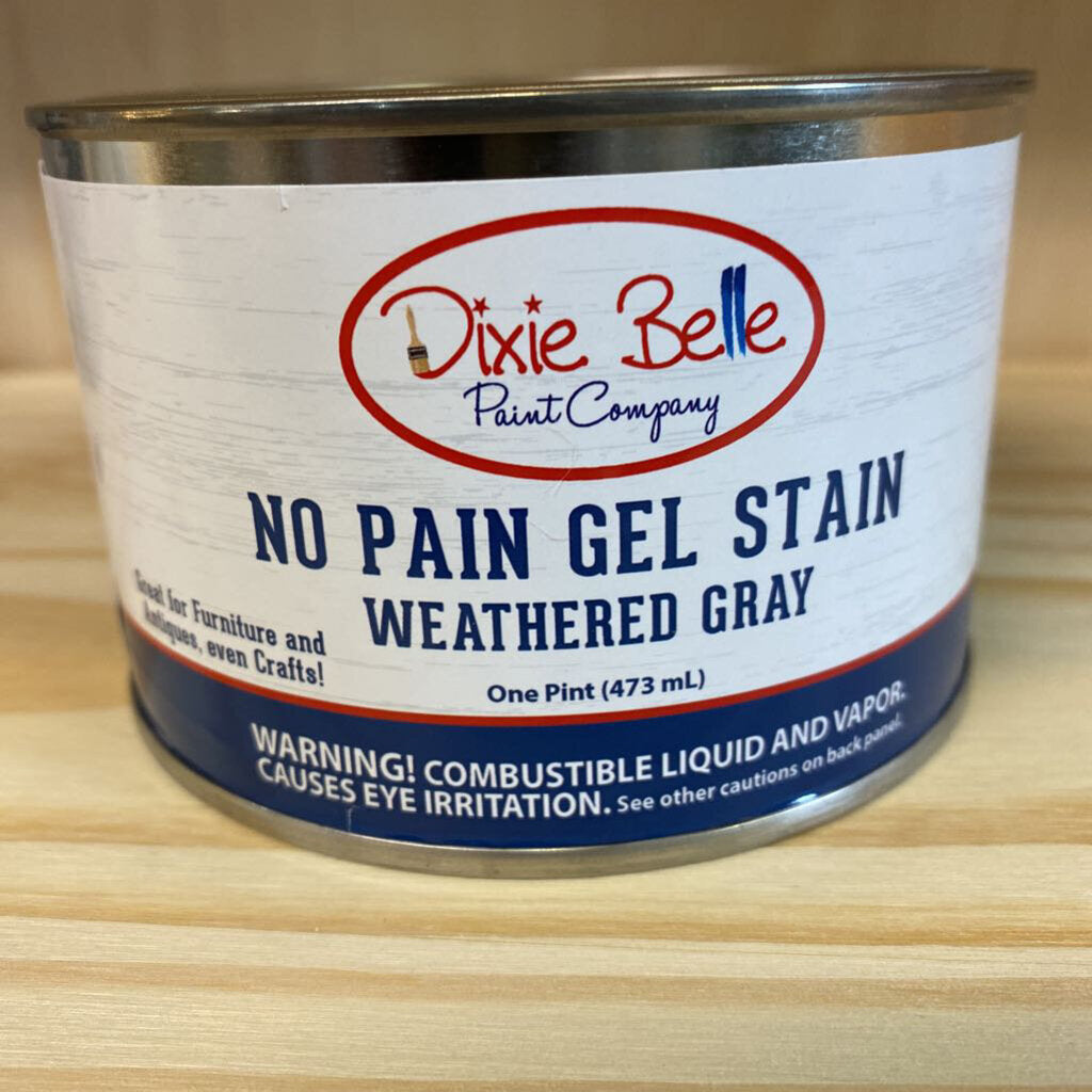 NO PAIN GEL STAIN - WEATHERED GRAY - 16OZ