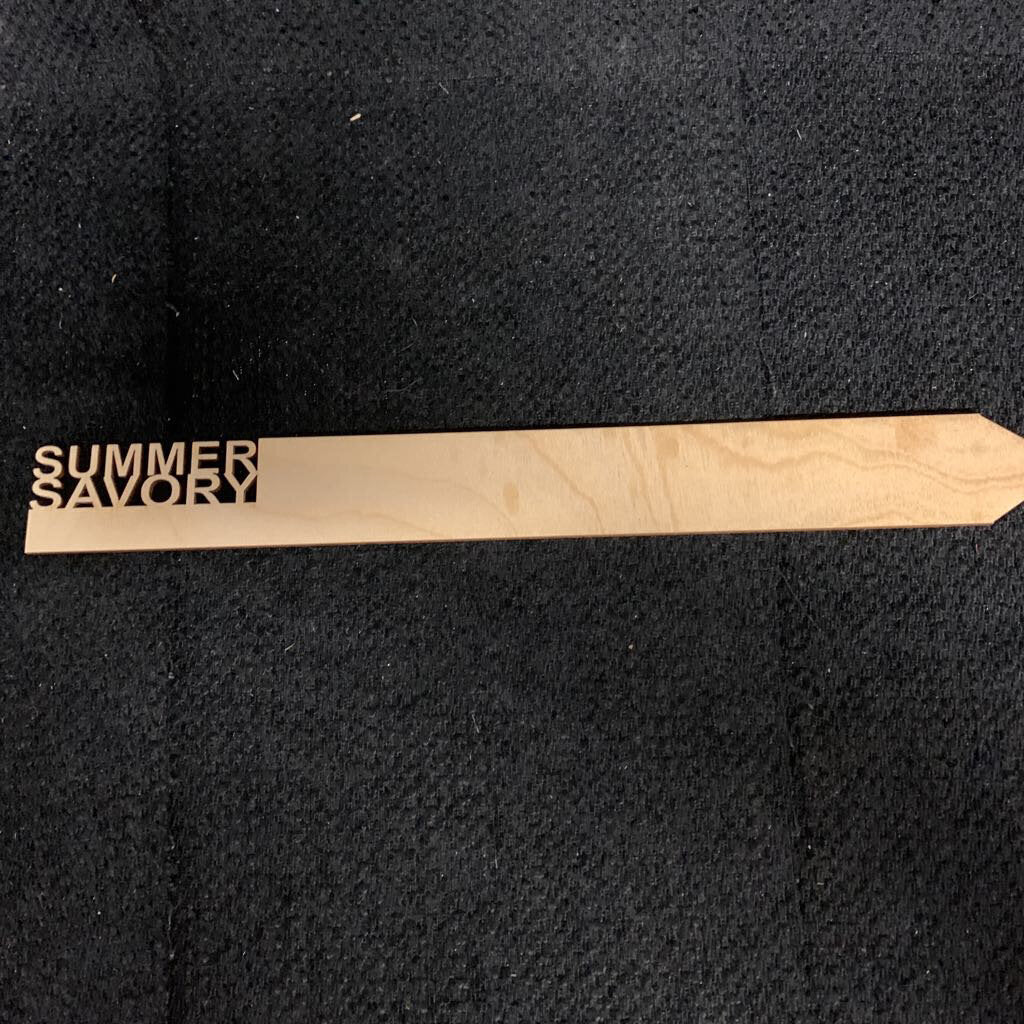 LG VEGGIE GARDEN MARKERS~SUMMER SAVORY