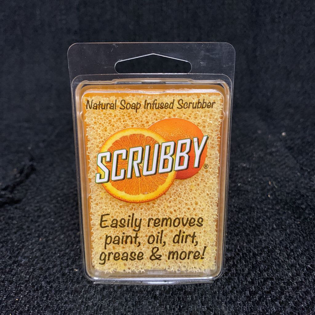 SCRUBBY SOAP - ORANGE