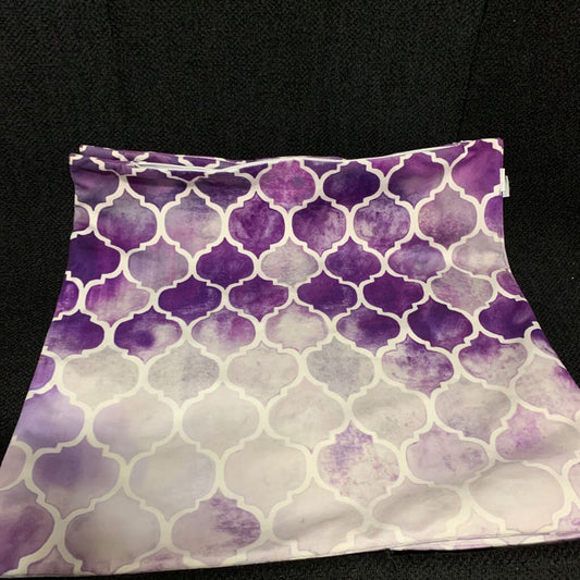 VELVET SOFT GREY/PURPLE PILLOW COVER