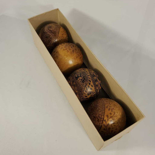 S/4 DECORATIVE BALLS