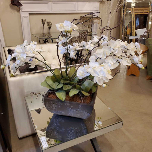 LG POTTED FAUX ORCHIDS