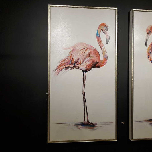 FRAMED FLAMINGO CANVAS A