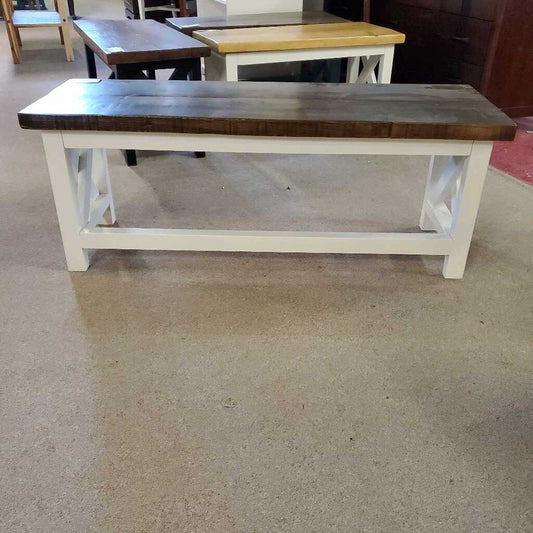 NEWLY MADE WHITE 4' BENCH