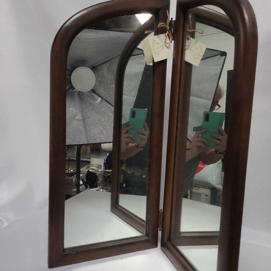 REFINISHED FOLDING MIRROR