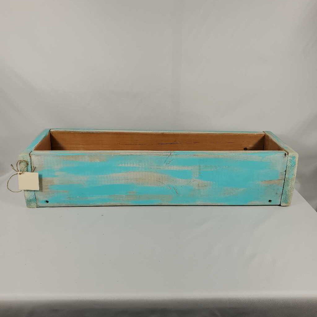 NEWLY MADE TEAL PLANTER BOX