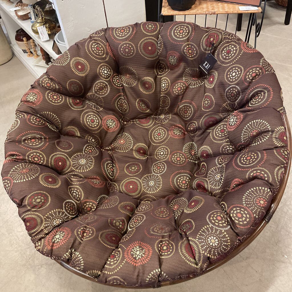 PAPASAN CHAIR WITH BROWN CUSHION