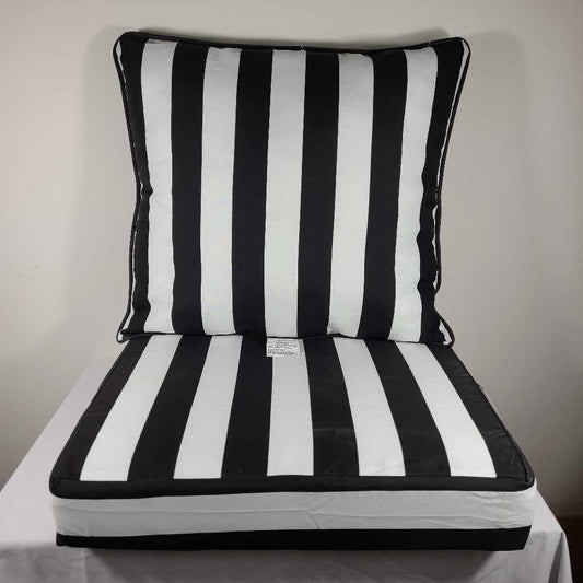 CABANA STRIPES OUTDOOR SEAT/BACK CUSHION
