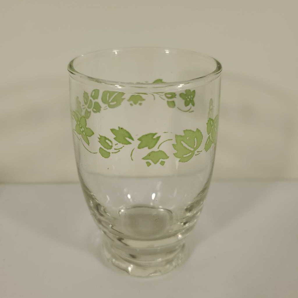 S/4 PYREX GREEN GOOSEBERRY GLASSES