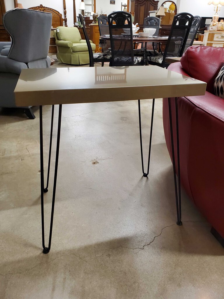 NEWLY MADE END TABLE W/HAIRPIN LEGS