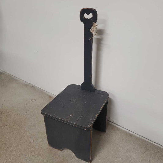 PRIMITIVE STEP STOOL WITH HANDLE
