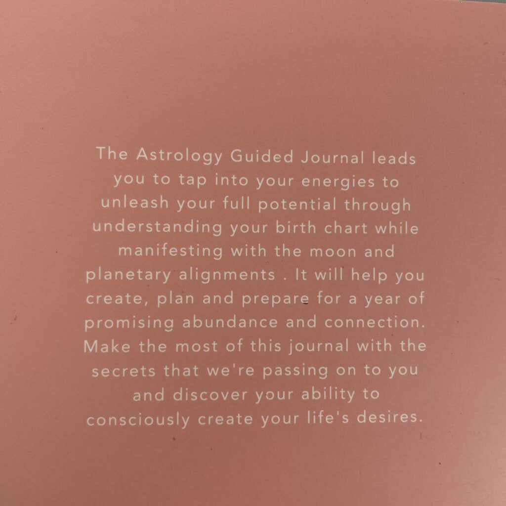 ASTROLOGY GUIDED JOURNAL - PINK