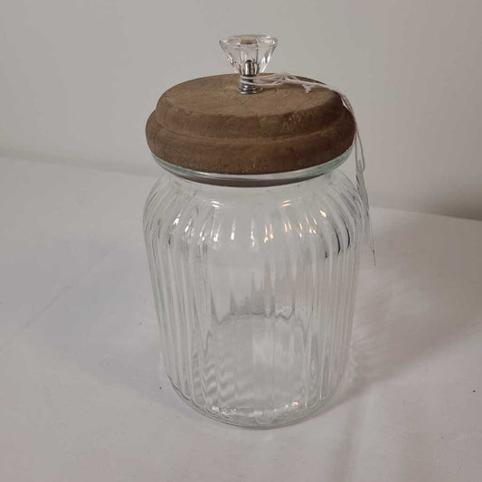 Farmhouse Inspired Glass Canister - Large