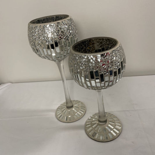 PR MOSAIC CANDLE HOLDERS