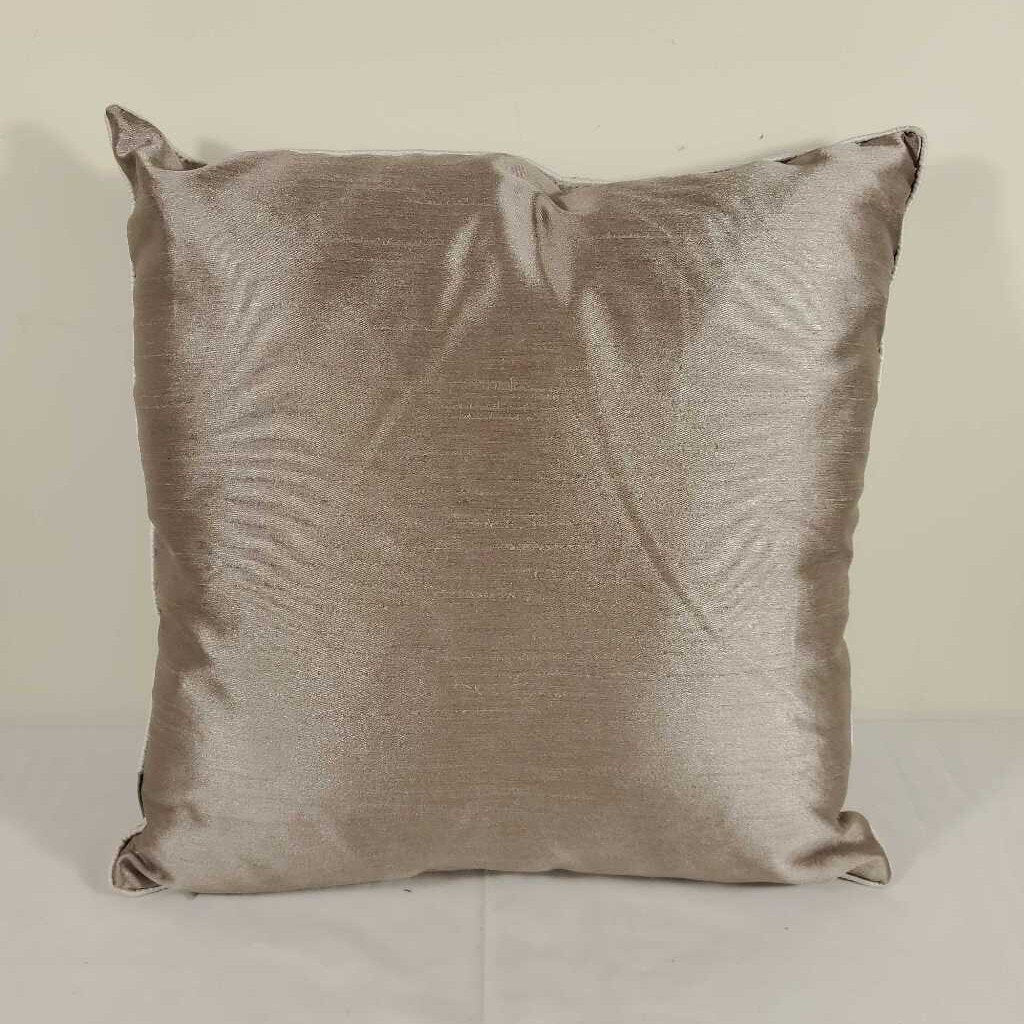 TAUPE FLORAL PILLOW