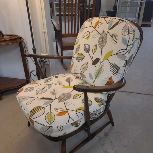 NEWLY UPHOLSTERED ERCOL CHAIR