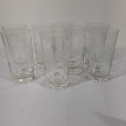 S/8 CORNFLOWER WATER GLASSES