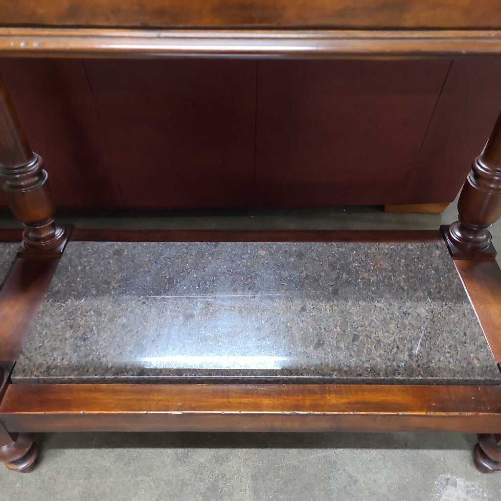 ACQUISITIONS BY HENREDON GRANITE TOP HALL TABLE