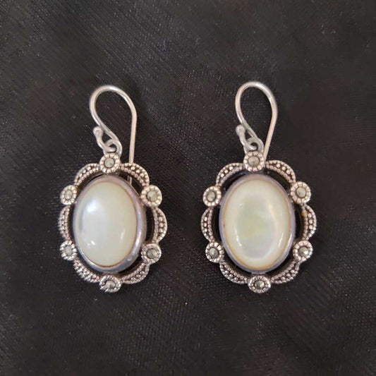 STIRLING MOTHER OF PEARL EARRINGS
