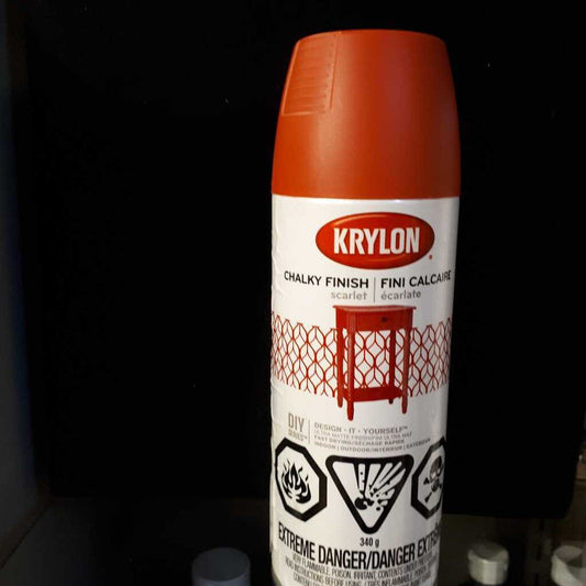 KRYLON SCARLET CHALKY PAINT